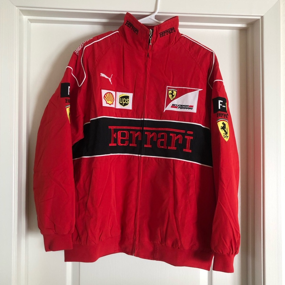 Scuderia Ferrari F1 Red Bomber Jacket